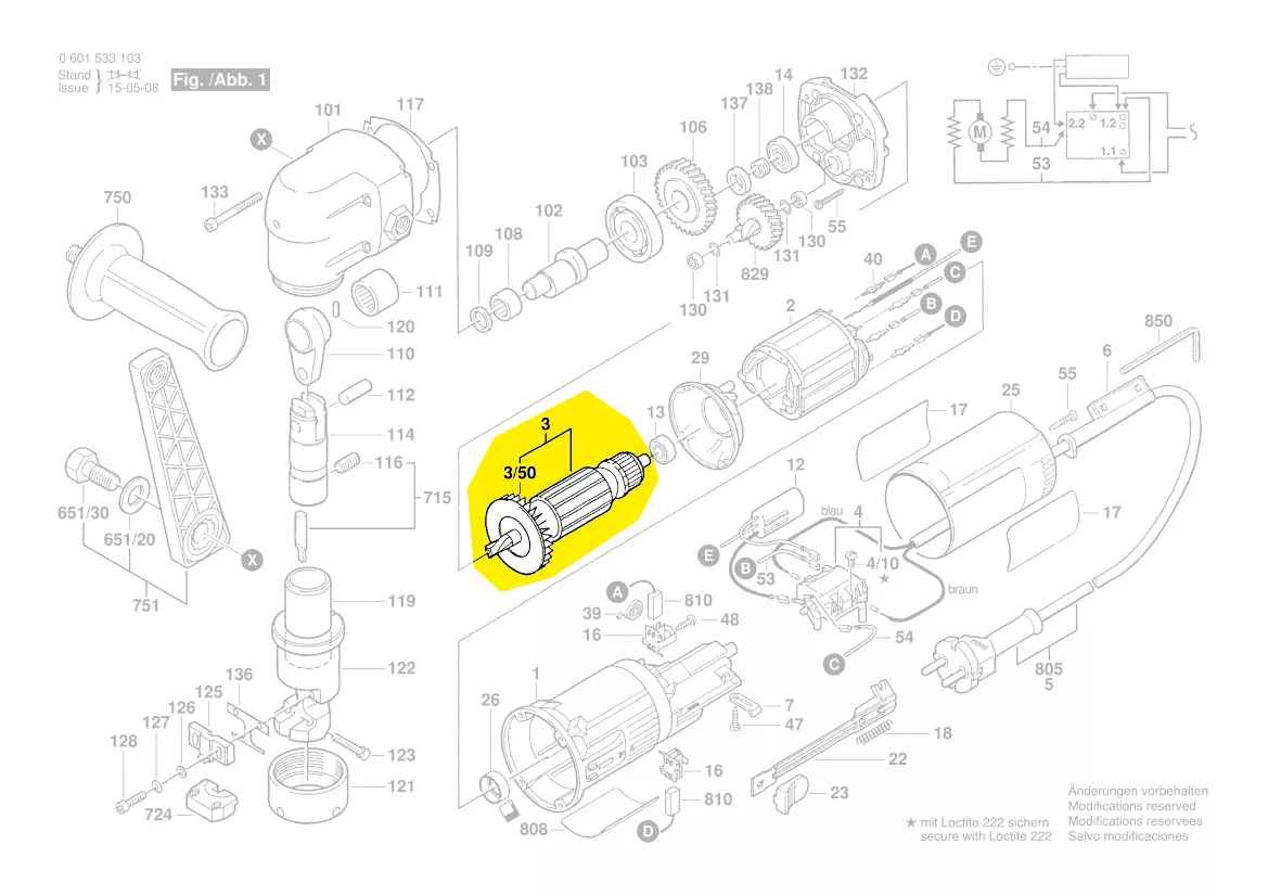 Induit BOSCH réf. 1 604 010 183